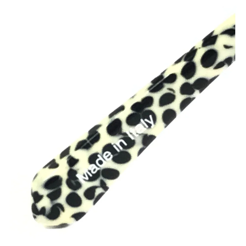 J.F. Rey Eyeglasses Frames JF1342 9138 Black White Cow Print Polka Dot 51-22-140